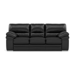 Gino 3 Seater Sofa - 3 Seater Sofa Cat 60 3 Seater Sofas Sterling Home 21 Cat-60/22 Montana Jet Black Metal Feet