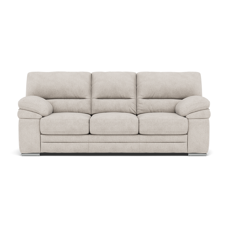 Gino 3 Seater Sofa - 3 Seater Sofa F8 Sterling Home Darwin Ivory 50364 Metal Feet 1