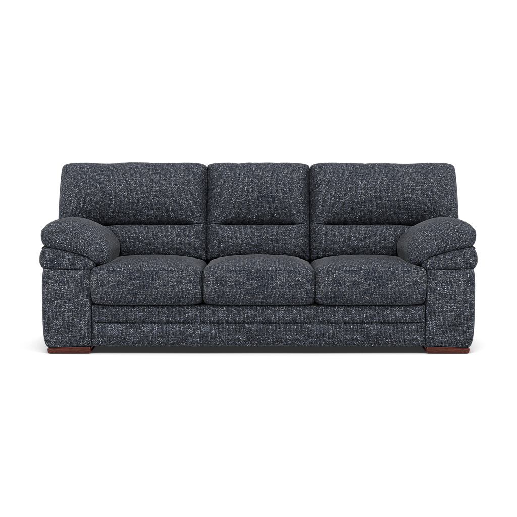 Gino 3 Seater Sofa - 3 Seater Sofa F8 3 Seater Sofas Sterling Home 13 Hopsack Midnight 70005 Wooden Feet