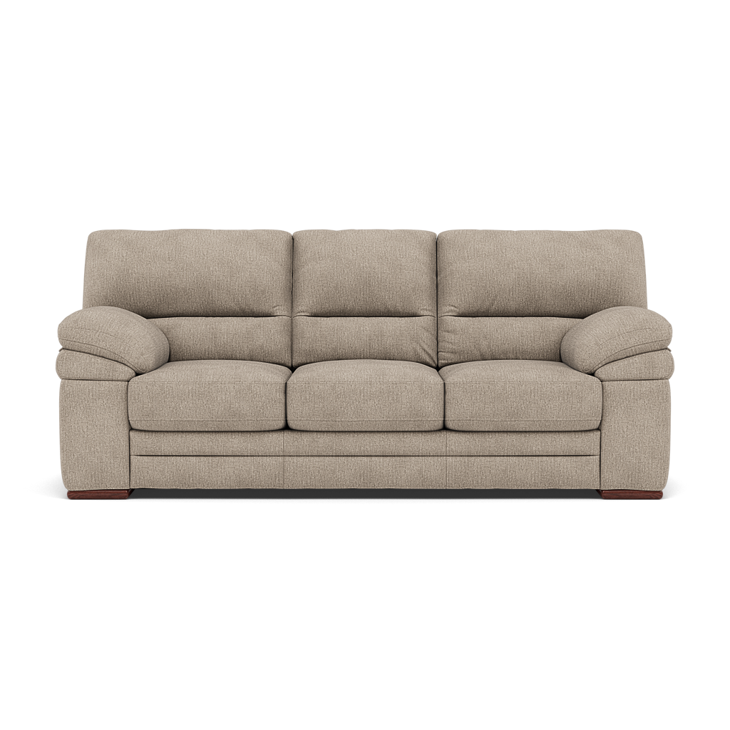Gino 3 Seater Sofa - 3 Seater Sofa F8 3 Seater Sofas Sterling Home 3 Darwin Mink 50366 Wooden Feet