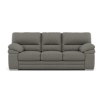 Gino 3 Seater Sofa - 3 Seater Sofa F8 3 Seater Sofas Sterling Home 8 Hopsack Platinum 70003 Metal Feet