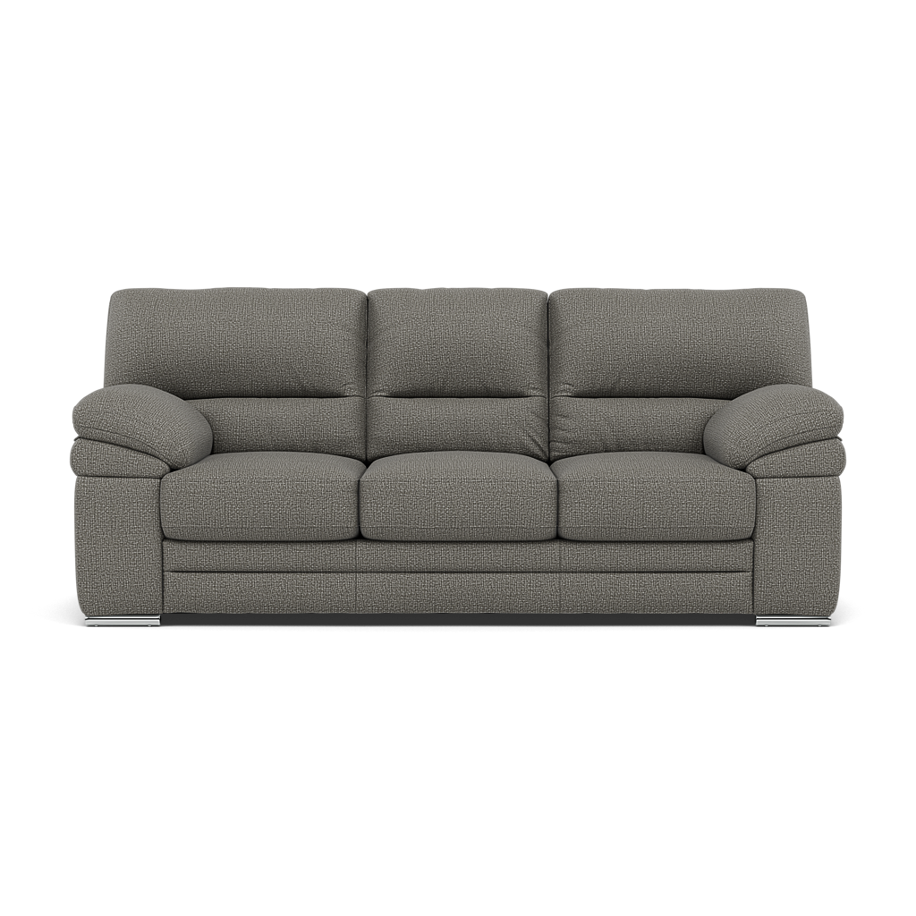 Gino 3 Seater Sofa - 3 Seater Sofa F8 3 Seater Sofas Sterling Home 8 Hopsack Platinum 70003 Metal Feet