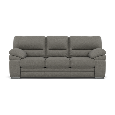 Gino 3 Seater Sofa - 3 Seater Sofa F8 3 Seater Sofas Sterling Home 8 Hopsack Platinum 70003 Metal Feet