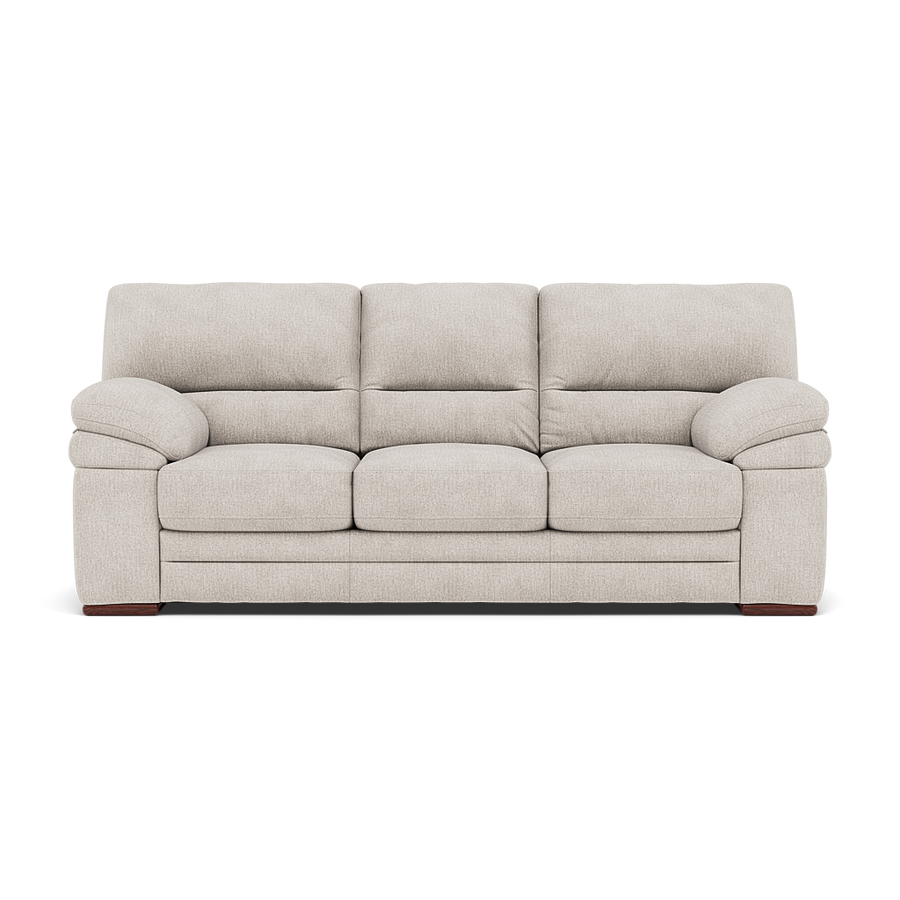 Gino 3 Seater Sofa - 3 Seater Sofa F8 Sterling Home Darwin Ivory 50364 Wooden Feet 2