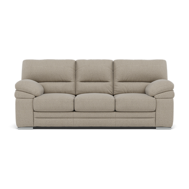 Gino 3 Seater Sofa - 3 Seater Sofa F8 3 Seater Sofas Sterling Home 10 Hopsack Linen 70004 Metal Feet