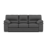 Gino 3 Seater Sofa - 3 Seater Sofa F8 3 Seater Sofas Sterling Home 14 Hopsack Charcoal 70006 Metal Feet