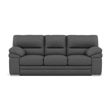 Gino 3 Seater Sofa - 3 Seater Sofa F8 3 Seater Sofas Sterling Home 14 Hopsack Charcoal 70006 Metal Feet