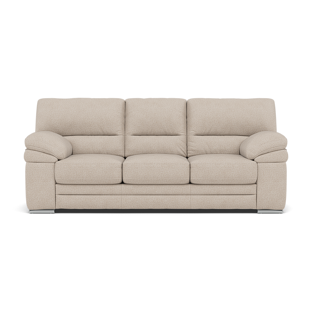 Gino 3 Seater Sofa - 3 Seater Sofa F8 3 Seater Sofas Sterling Home 6 Hopsack Natural 70002 Metal Feet