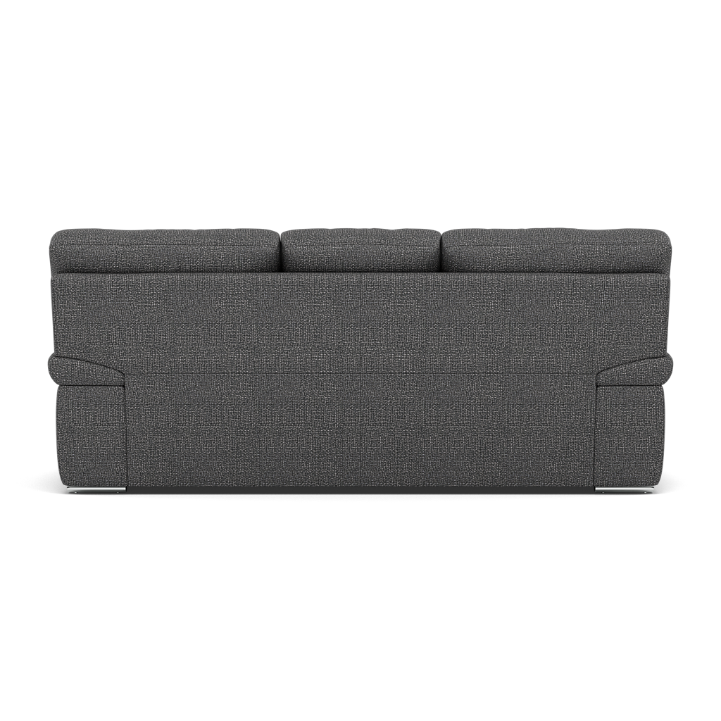 Gino 3 Seater Sofa - 3 Seater Sofa F8 — Hopsack Charcoal 70006 / Metal Feet, gallery image 2