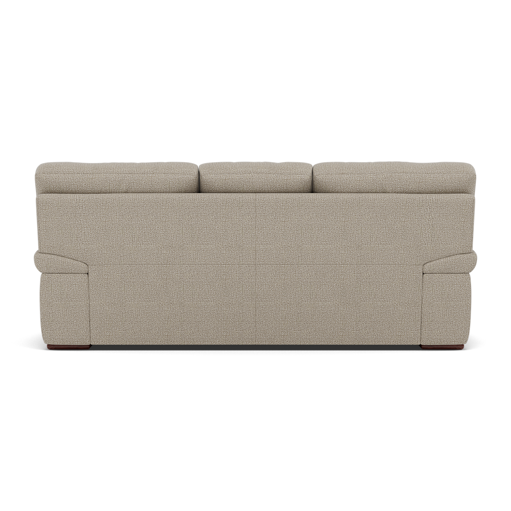Gino 3 Seater Sofa - 3 Seater Sofa F8 — Hopsack Linen 70004 / Wooden Feet, gallery image 2