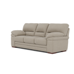 Gino 3 Seater Sofa - 3 Seater Sofa F8 — Hopsack Linen 70004 / Wooden Feet, gallery image 3