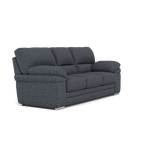 Gino 3 Seater Sofa - 3 Seater Sofa F8 — Hopsack Midnight 70005 / Metal Feet, gallery image 1