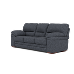 Gino 3 Seater Sofa - 3 Seater Sofa F8 — Hopsack Midnight 70005 / Wooden Feet, gallery image 3