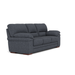Gino 3 Seater Sofa - 3 Seater Sofa F8 — Hopsack Midnight 70005 / Wooden Feet, gallery image 1