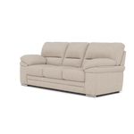 Gino 3 Seater Sofa - 3 Seater Sofa F8 — Hopsack Natural 70002 / Metal Feet, gallery image 3