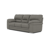 Gino 3 Seater Sofa - 3 Seater Sofa F8 — Hopsack Platinum 70003 / Metal Feet, gallery image 3
