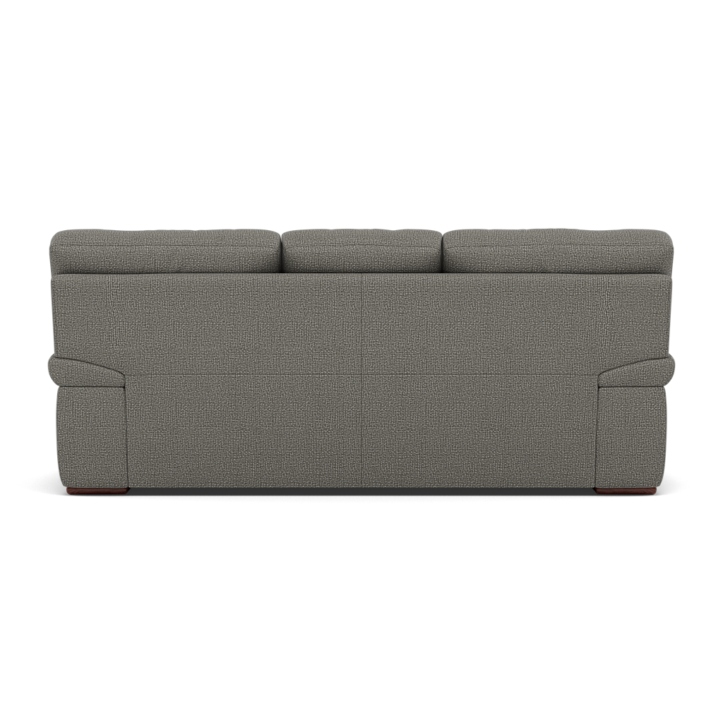 Gino 3 Seater Sofa - 3 Seater Sofa F8 — Hopsack Platinum 70003 / Wooden Feet, gallery image 2