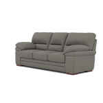 Gino 3 Seater Sofa - 3 Seater Sofa F8 — Hopsack Platinum 70003 / Wooden Feet, gallery image 3