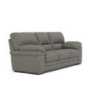 Gino 3 Seater Sofa - 3 Seater Sofa F8 — Hopsack Platinum 70003 / Wooden Feet, gallery image 1