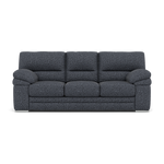 Gino 3 Seater Sofa - 3 Seater Sofa F8 3 Seater Sofas Sterling Home 12 Hopsack Midnight 70005 Metal Feet
