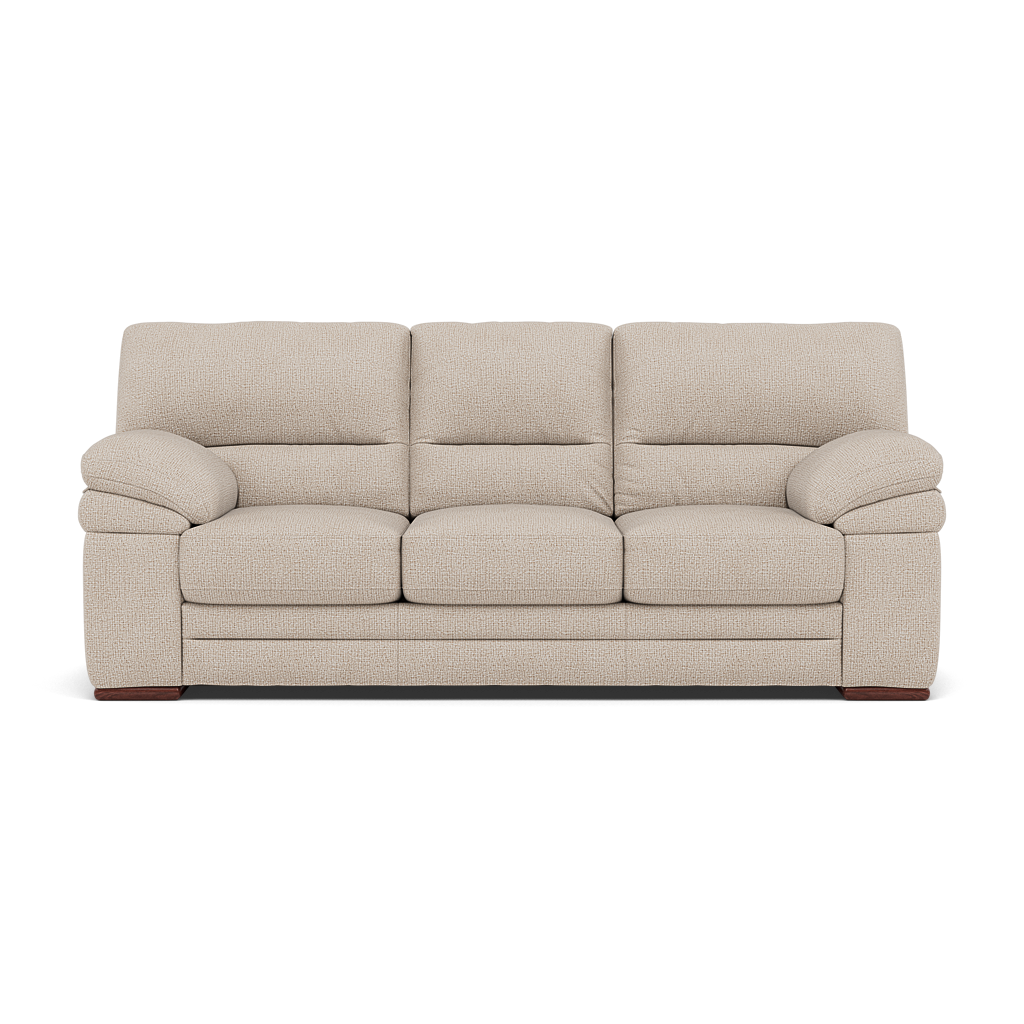 Gino 3 Seater Sofa - 3 Seater Sofa F8 3 Seater Sofas Sterling Home 7 Hopsack Natural 70002 Wooden Feet