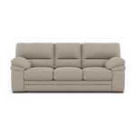 Gino 3 Seater Sofa - 3 Seater Sofa F8 3 Seater Sofas Sterling Home 11 Hopsack Linen 70004 Wooden Feet