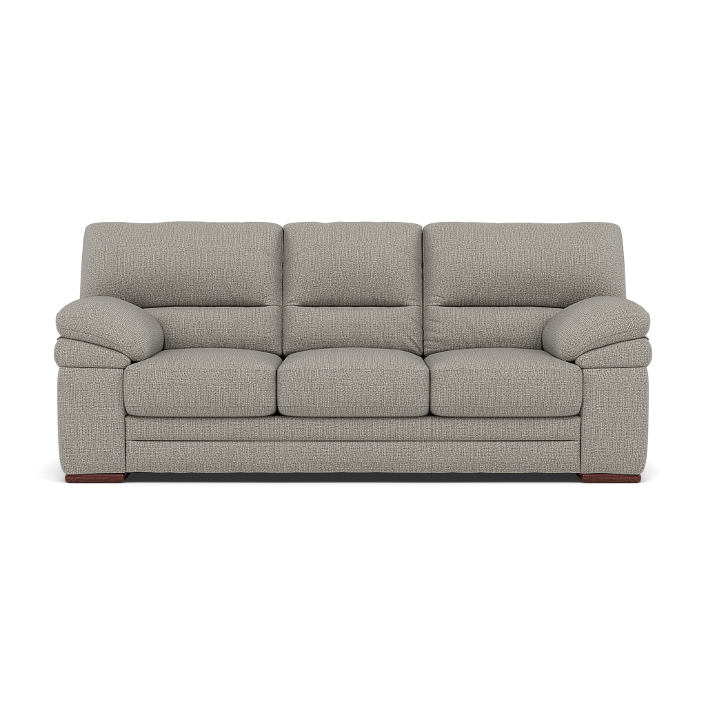 Gino 3 Seater Sofa - 3 Seater Sofa F8 3 Seater Sofas Sterling Home 5 Hopsack Dove 70001 Wooden Feet