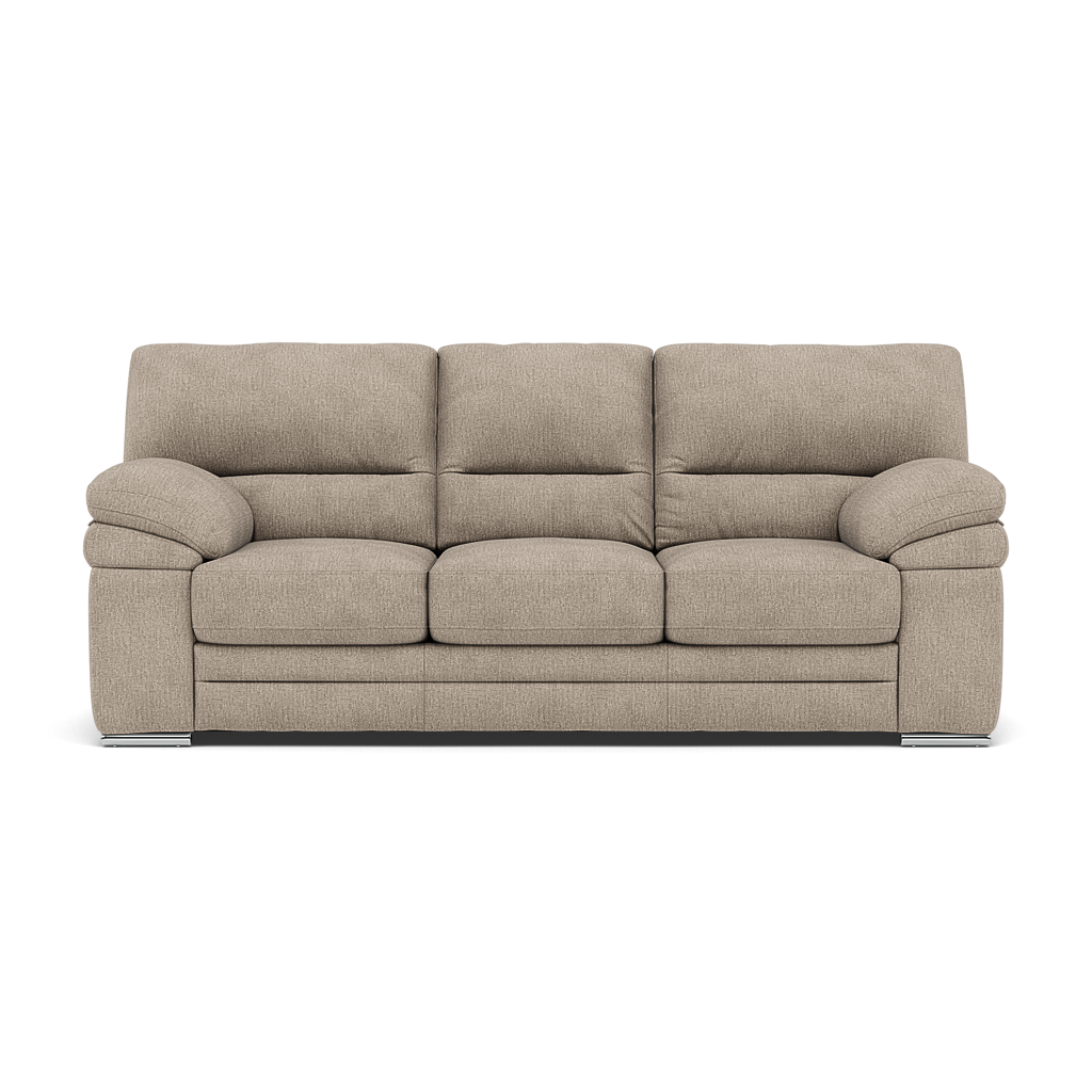 Gino 3 Seater Sofa - 3 Seater Sofa F8 3 Seater Sofas Sterling Home 1 Darwin Mink 50366 Metal Feet