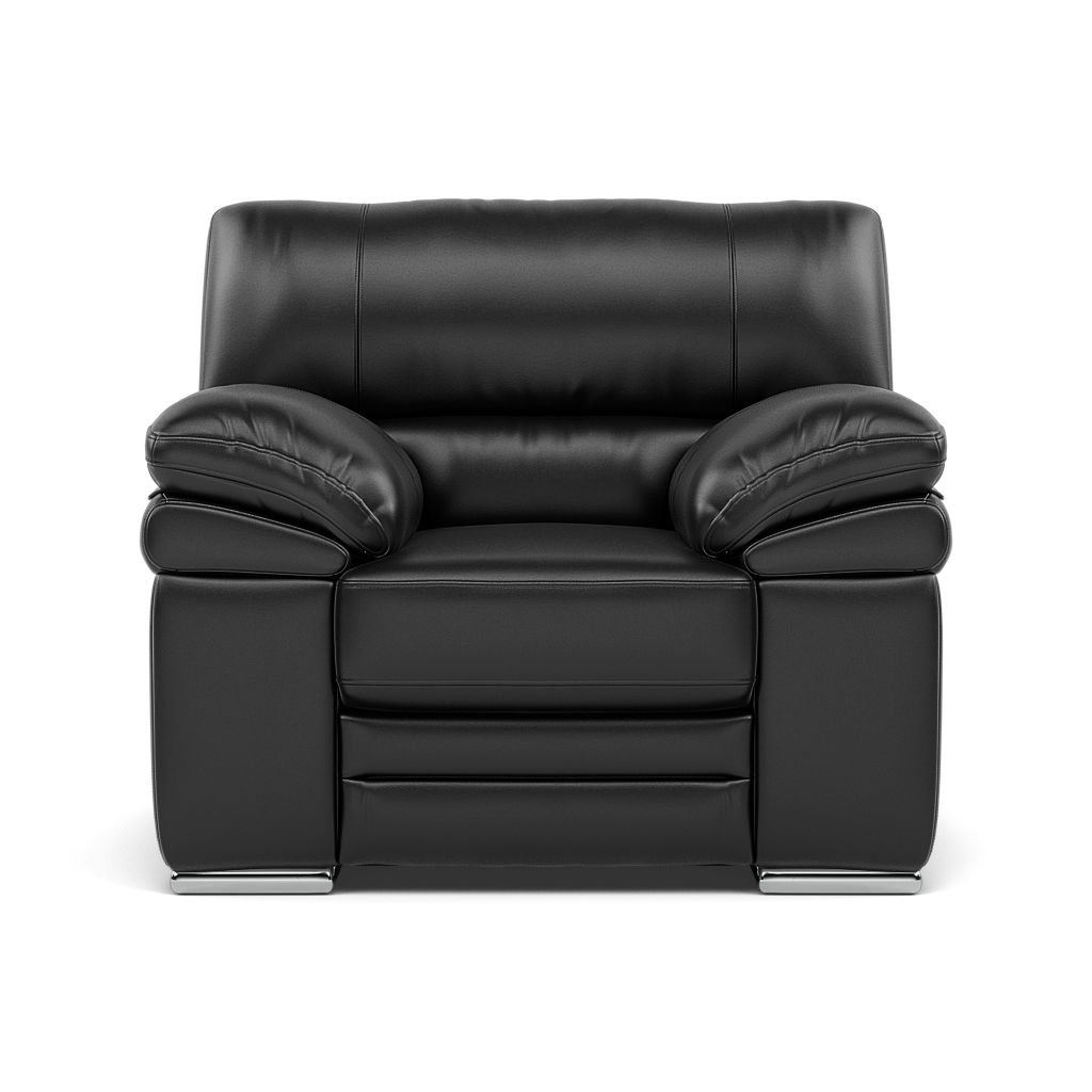 Gino Armchair - Armchair Cat 55 Armchairs Sterling Home 1 Cat-55/72 New Club Dark Grey Metal Feet