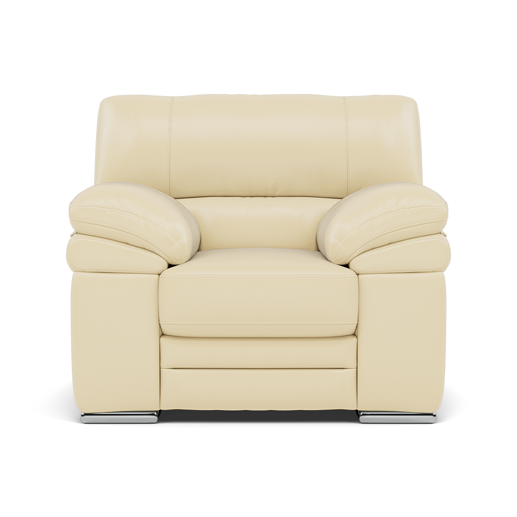 Gino Armchair - Armchair Cat 60 Sterling Home 1 Cat-60/02 Montana Cool Cream Metal Feet