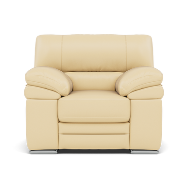 Gino Armchair - Armchair Cat 60 Sterling Home 3 Cat-60/04 Montana Vanilla Cream Metal Feet