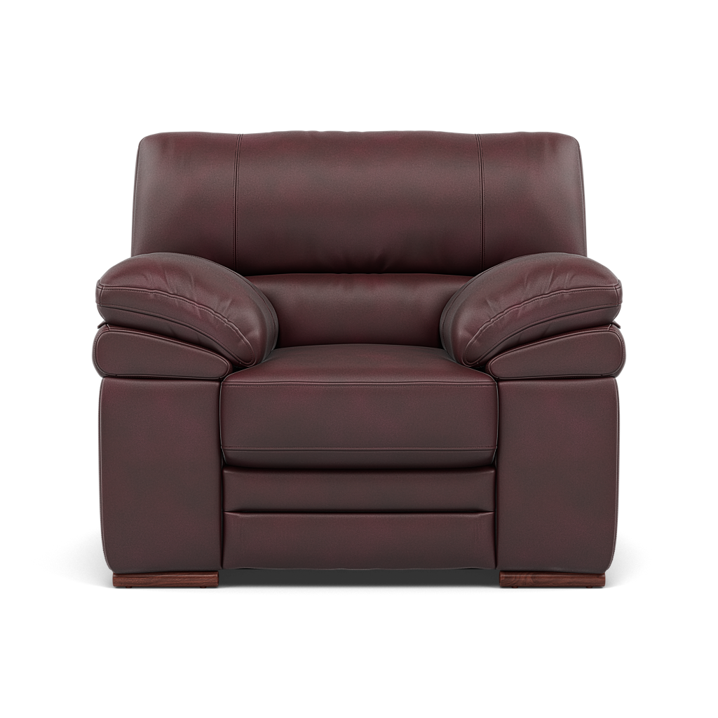Gino Armchair - Armchair Cat 60 Sterling Home 14 Cat-60/15 Montana Ruby Wooden Feet