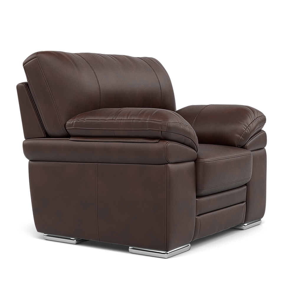 Gino Armchair - Armchair Cat 60 — Cat-60/08 Montana Chocolate / Metal Feet, gallery image 1