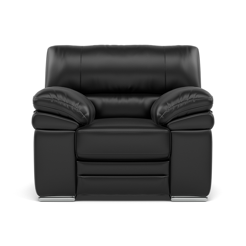 Gino Armchair - Armchair Cat 60 Sterling Home 21 Cat-60/22 Montana Jet Black Metal Feet