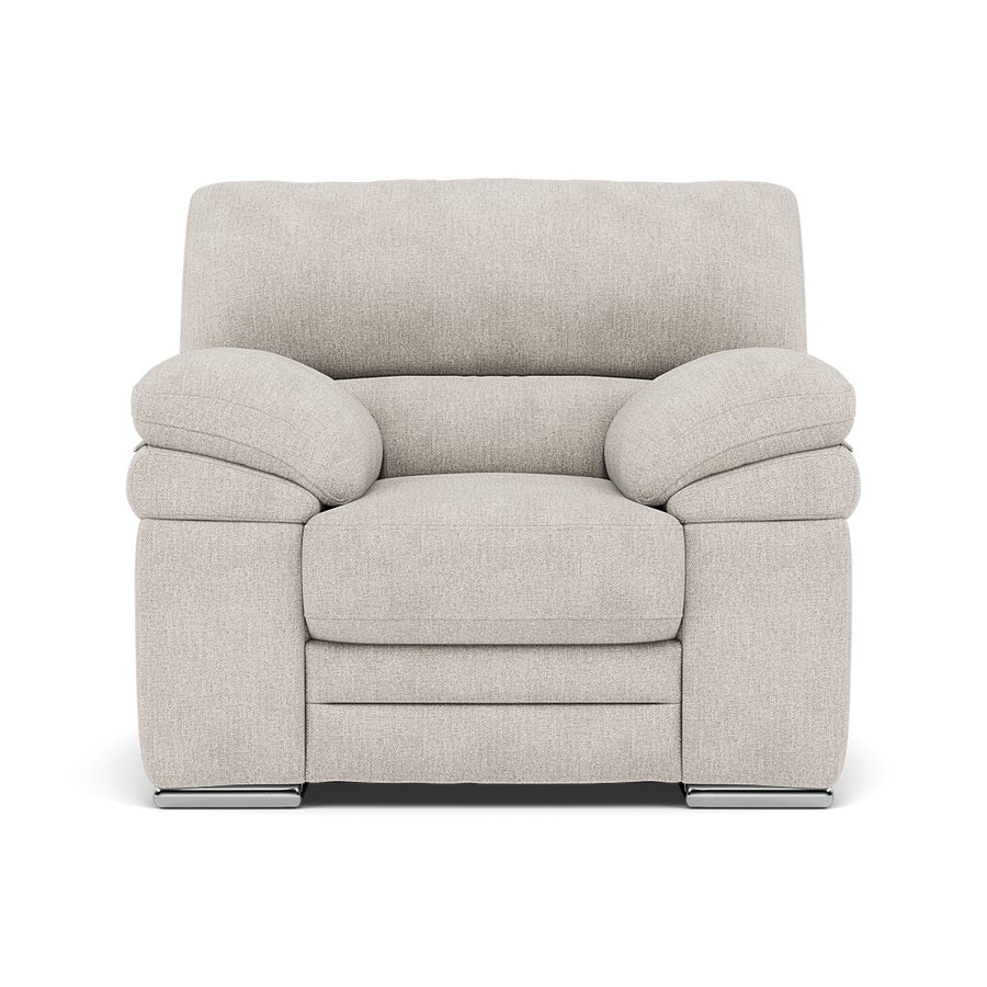 Gino Armchair - Armchair F8 Sterling Home Darwin Ivory 50364 Metal Feet 1