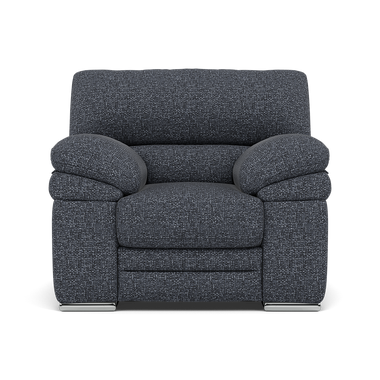 Gino Armchair - Armchair F8 Sterling Home 11 Hopsack Midnight 70005 Metal Feet