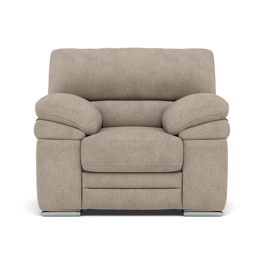 Gino Armchair - Armchair F8 Sterling Home 1 Darwin Mink 50366 Metal Feet