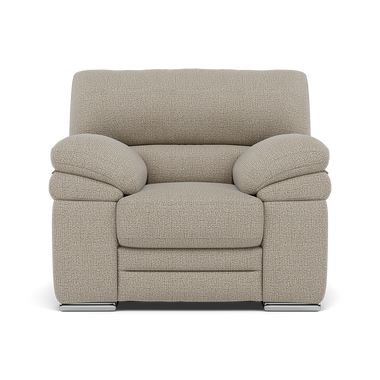 Gino Armchair - Armchair F8 Sterling Home 9 Hopsack Linen 70004 Metal Feet
