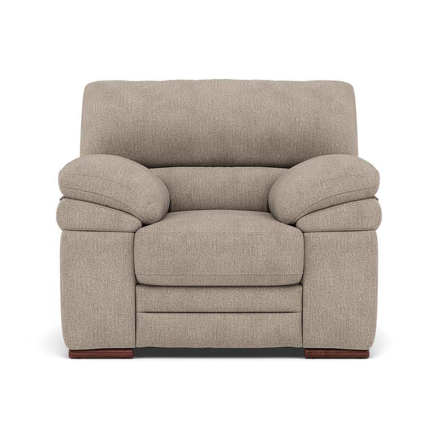 Gino Armchair - Armchair F8 Sterling Home 2 Darwin Mink 50366 Wooden Feet