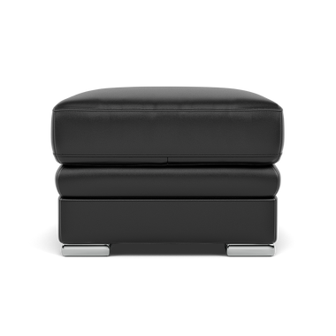 Gino Footstool - Footstool Cat 55 Footstools Sterling Home 1 Cat-55/72 New Club Dark Grey Metal Feet