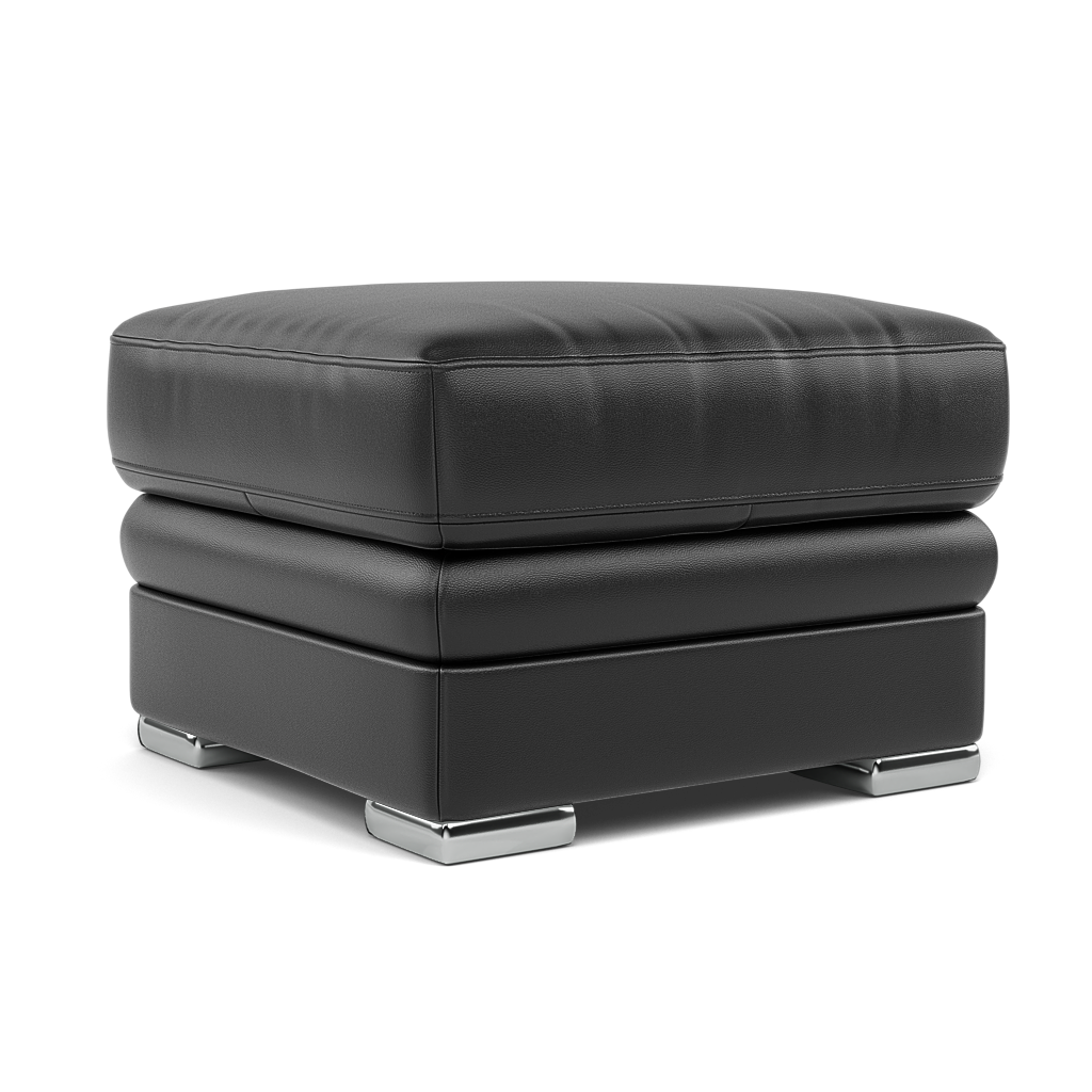 Gino Footstool - Footstool Cat 55 — Cat-55/72 New Club Dark Grey / Metal Feet, gallery image 1