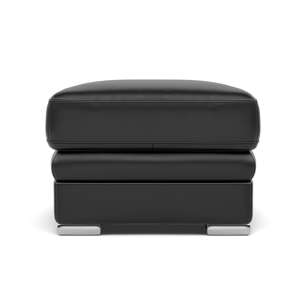 Gino Footstool - Footstool Cat 55 — Cat-55/72 New Club Dark Grey / Metal Feet, gallery image 2