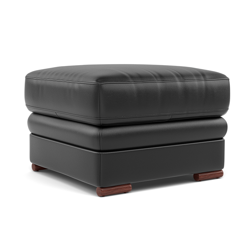 Gino Footstool - Footstool Cat 55 — Cat-55/72 New Club Dark Grey / Wooden Feet, gallery image 1