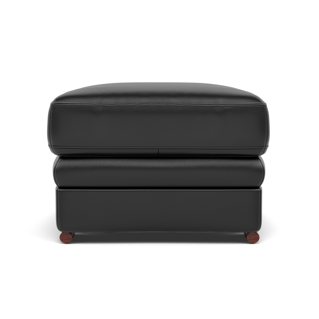 Gino Footstool - Footstool Cat 55 — Cat-55/72 New Club Dark Grey / Wooden Feet, gallery image 2