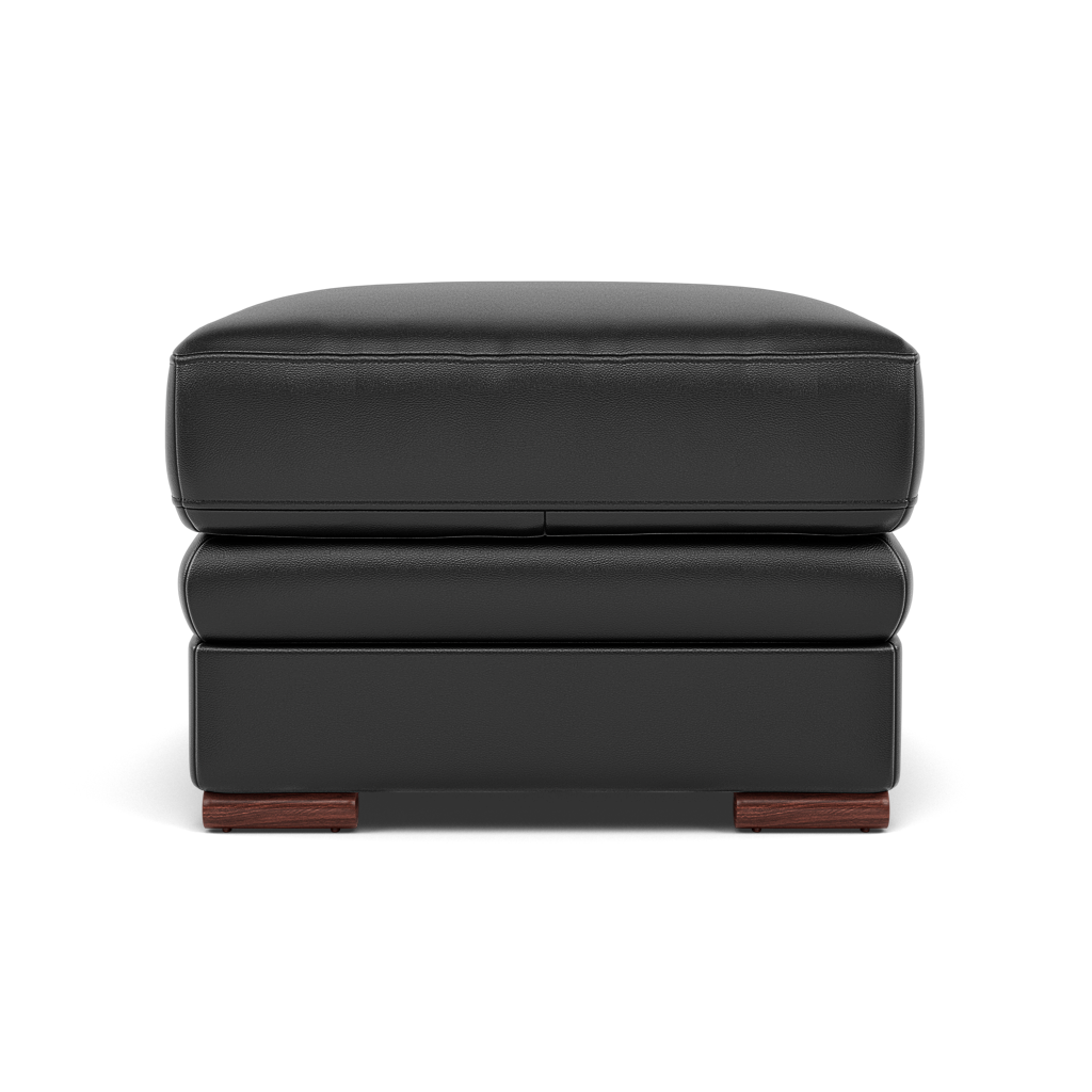 Gino Footstool - Footstool Cat 55 Footstools Sterling Home 3 Cat-55/72 New Club Dark Grey Wooden Feet