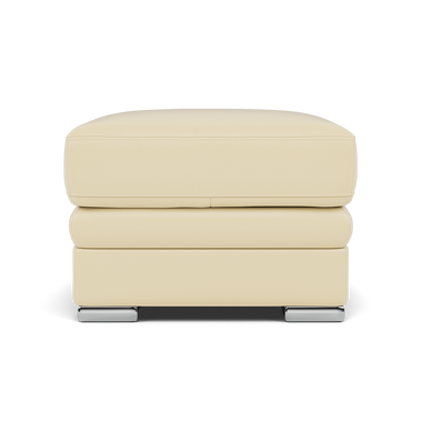Gino Footstool - Footstool Cat 60 Sterling Home 1 Cat-60/02 Montana Cool Cream Metal Feet
