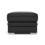 Gino Footstool - Footstool Cat 60 Sterling Home 21 Cat-60/22 Montana Jet Black Metal Feet