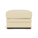 Gino Footstool - Footstool Cat 60 Sterling Home 2 Cat-60/02 Montana Cool Cream Wooden Feet