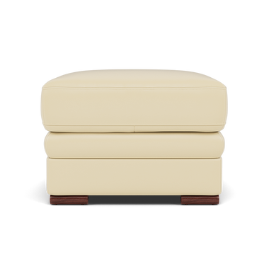 Gino Footstool - Footstool Cat 60 Sterling Home 2 Cat-60/02 Montana Cool Cream Wooden Feet