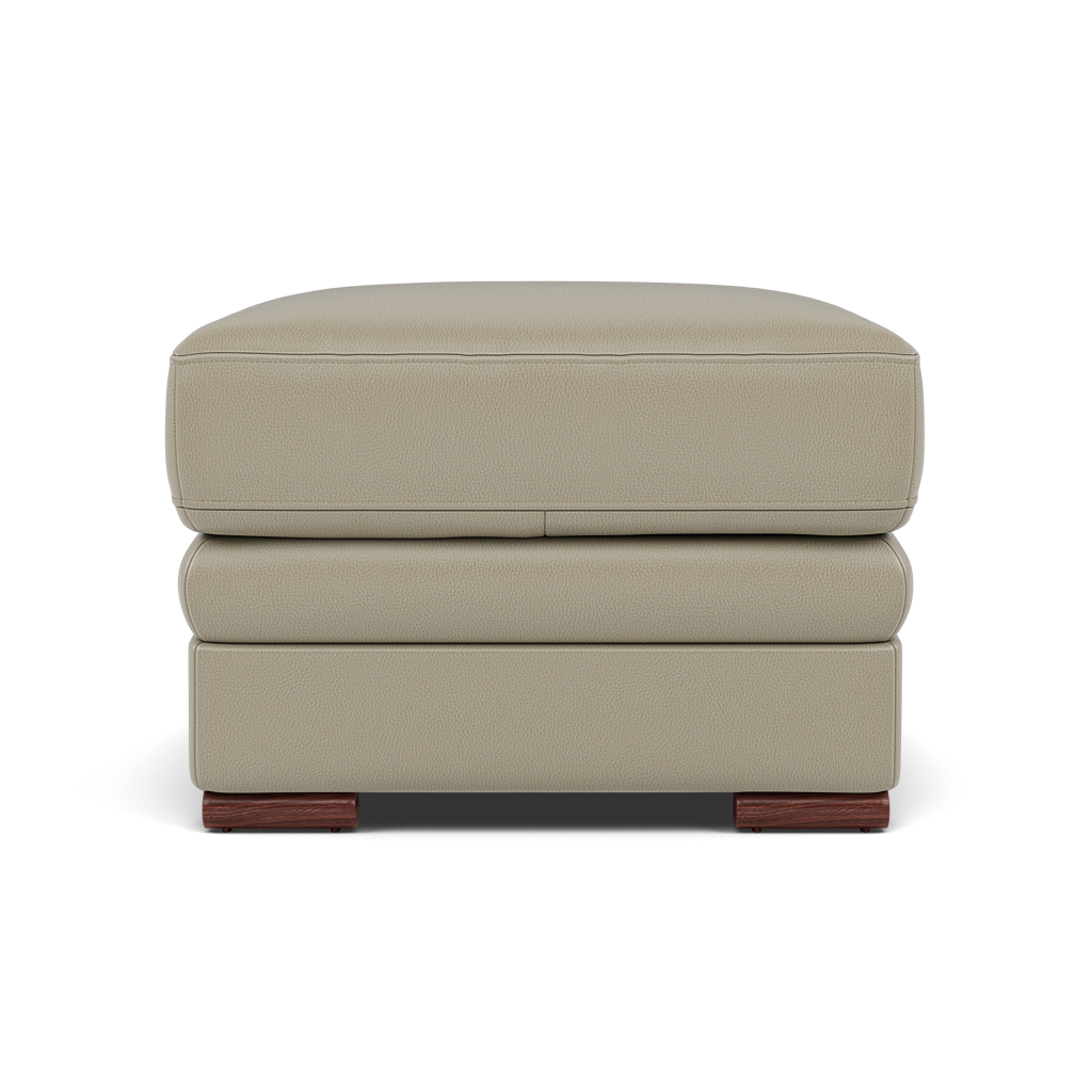 Gino Footstool - Footstool Cat 60 Sterling Home 24 Cat-60/23 Montana Lead Grey Wooden Feet